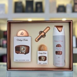 lattafa pride set vintage radio gift 3 pz 6290362346593