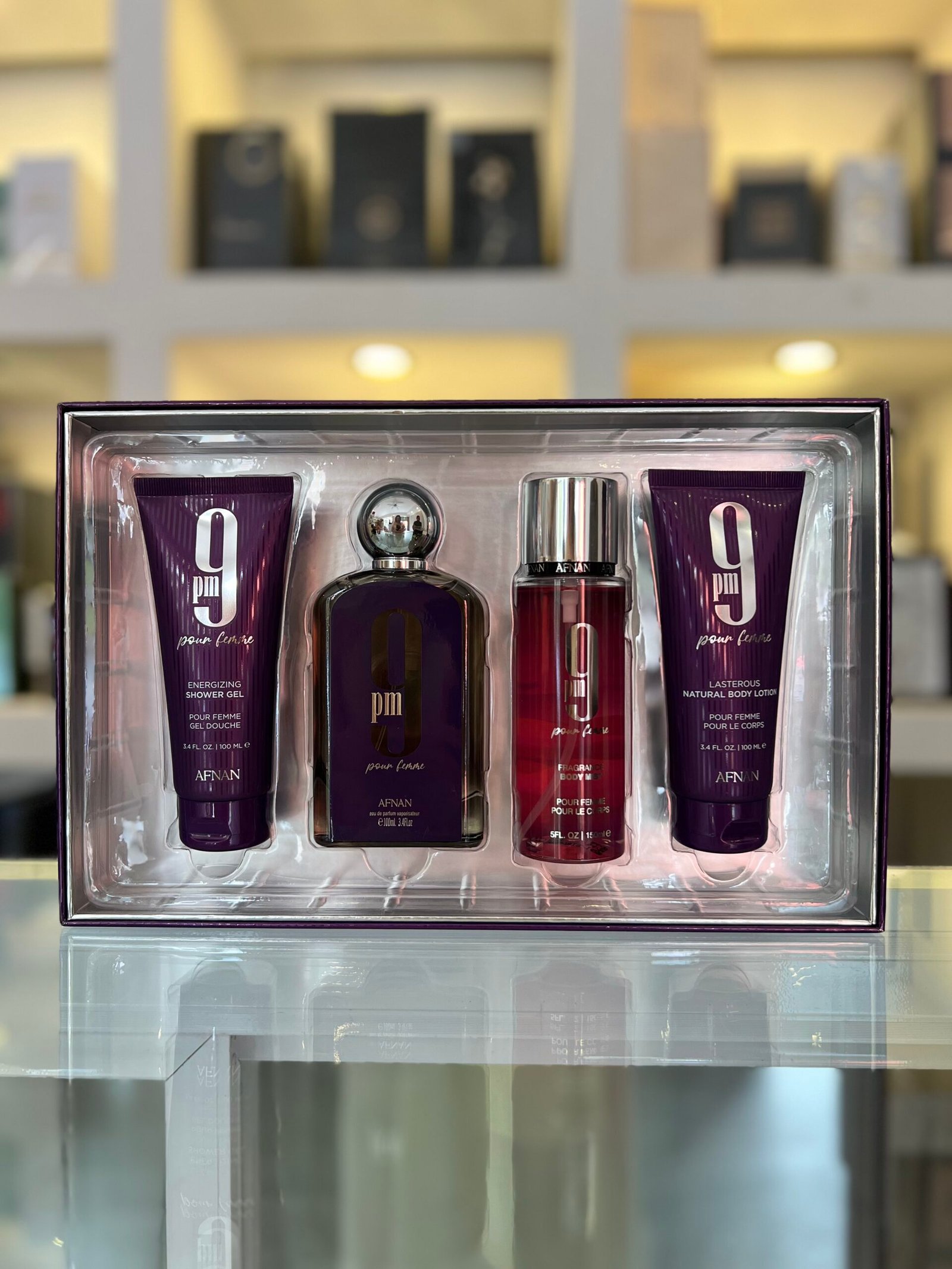 set afnan 9 pm puor femme 4pz eau de parfum 6290171074250 set afnan 9 pm puor femme 4pz eau de parfum 6290171074250