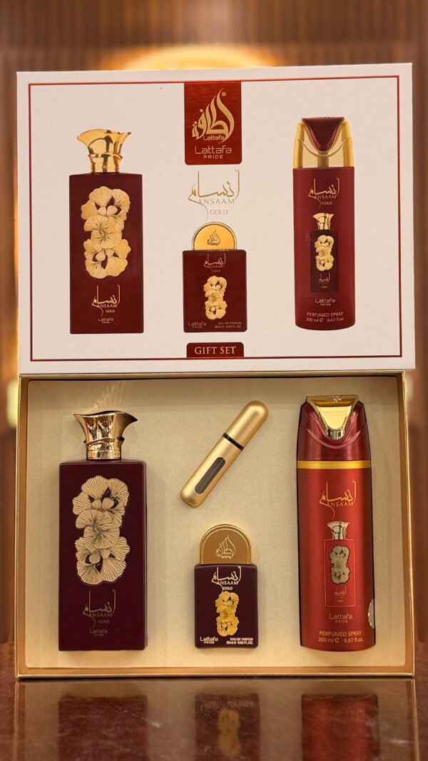 set lattafa pride ansaam gold 3 pz eau de parfum