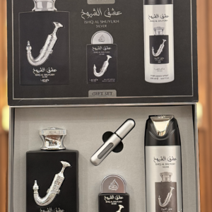set lattafa pride ishq al shuyukh silver 3 pz eau de parfum