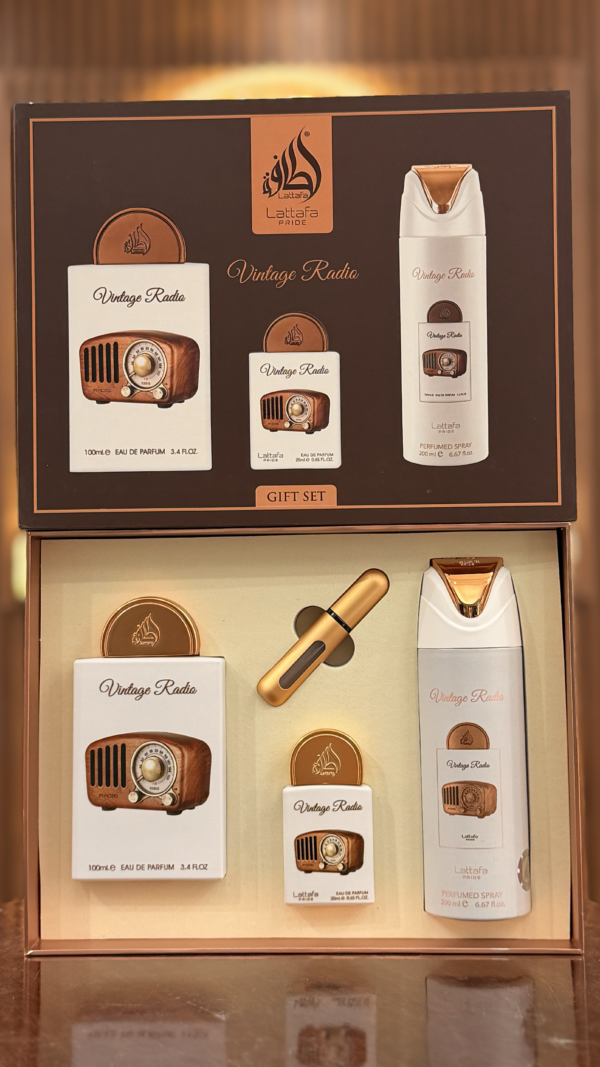 set lattafa pride vintage radio 3 pz eau de parfum